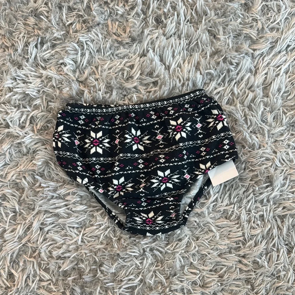 Ralph Lauren Black, Pink, & Cream Cotton Geo Print Diaper Cover